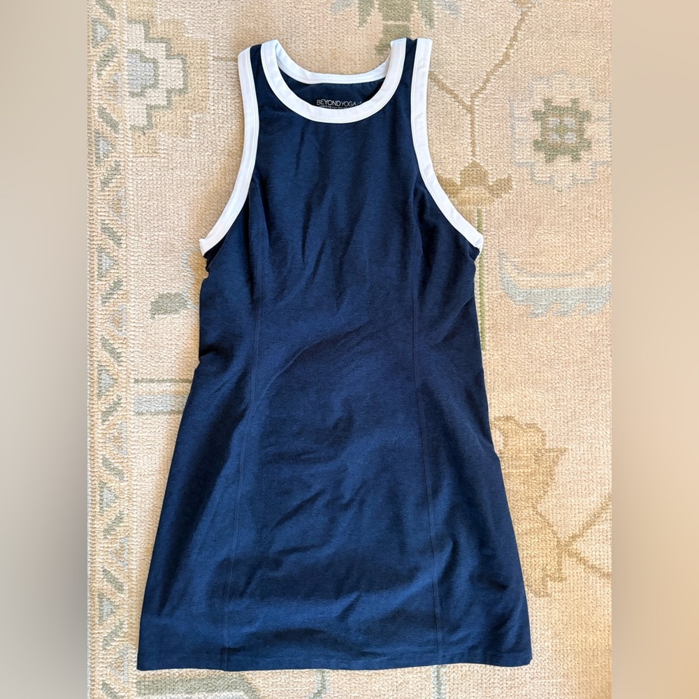 NWOT Beyond Yoga Spacedye Outlines Navy Dress